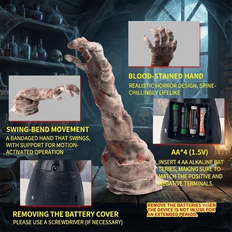 Halloween Electric Swinging Hand