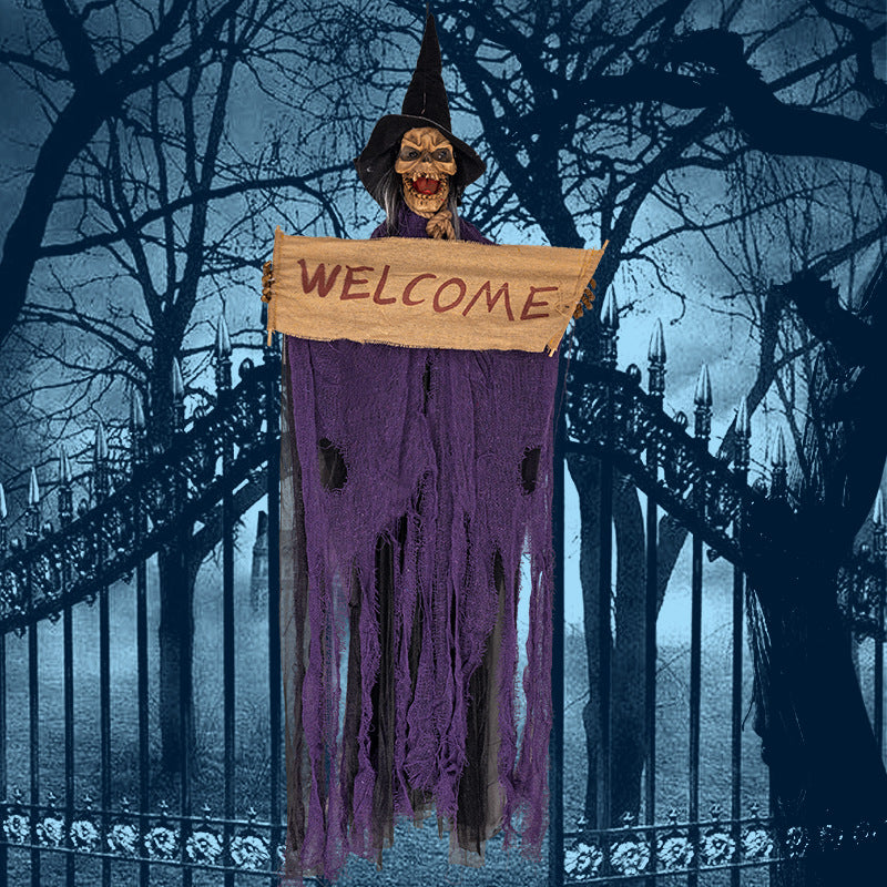 Electric Light Halloween Door Ghost