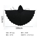 Children Adult Halloween Cosplay Bat Cape Cloak with Mask Costume Set