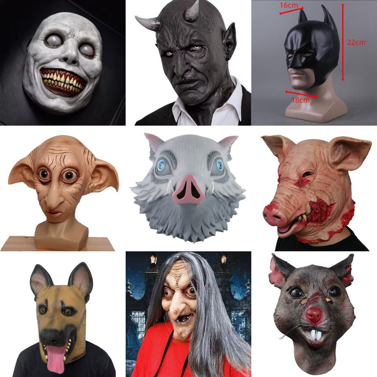 Latex Halloween Horror Mask Collection