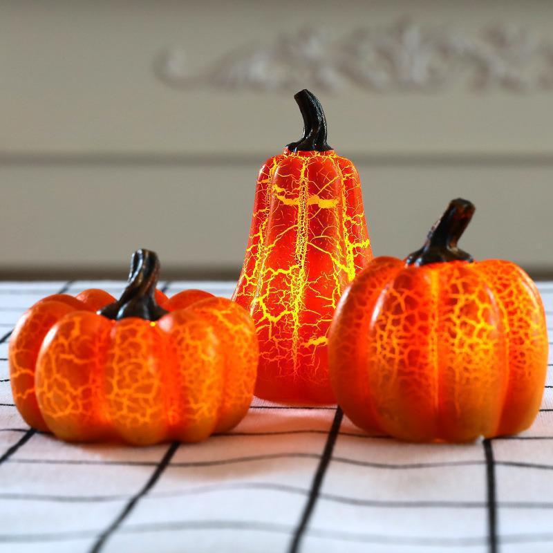 Glowing Resin Pumpkin Halloween Tabletop Decoration