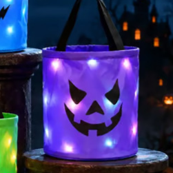 Halloween LED Glow Candy Basket