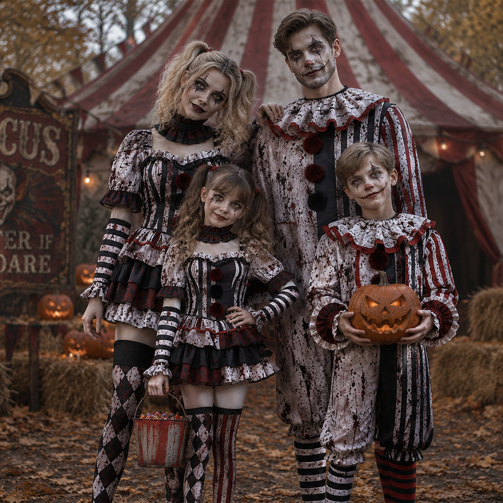 Dark Clown Cosplay Costume Halloween Outfit