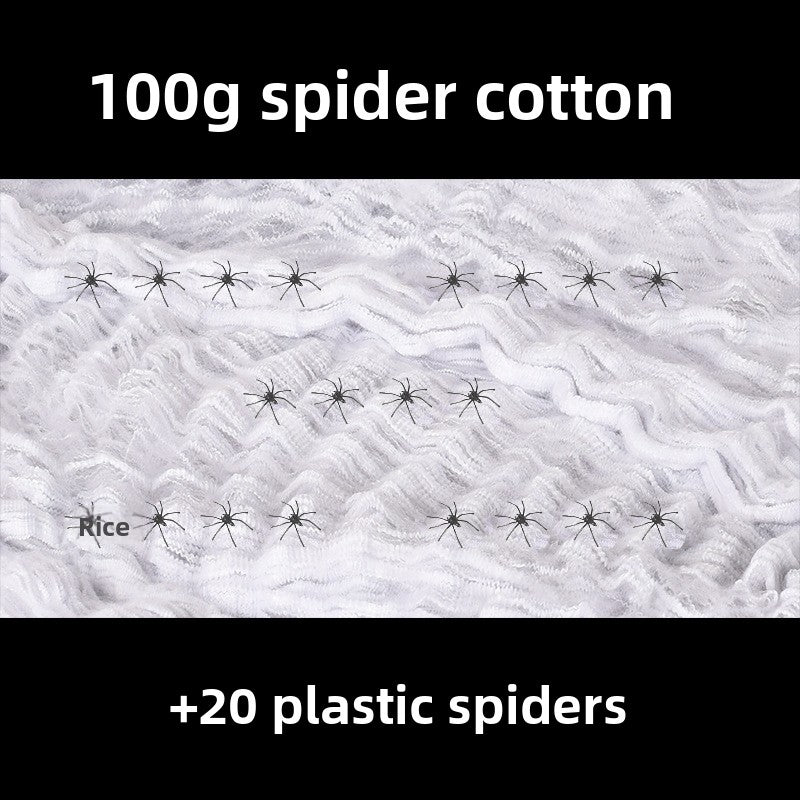 Halloween Spider Cotton Decoration Set