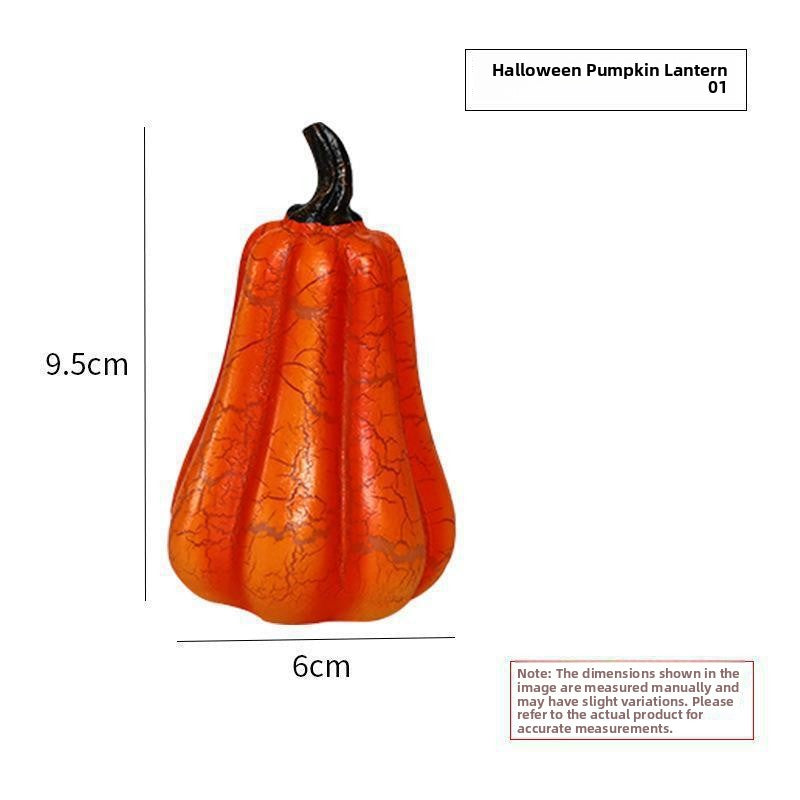 Glowing Resin Pumpkin Halloween Tabletop Decoration