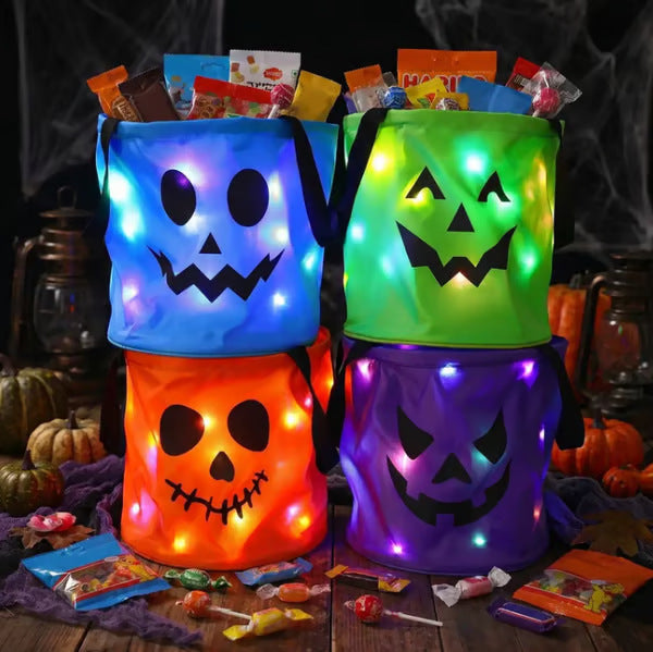 Halloween LED Glow Candy Basket