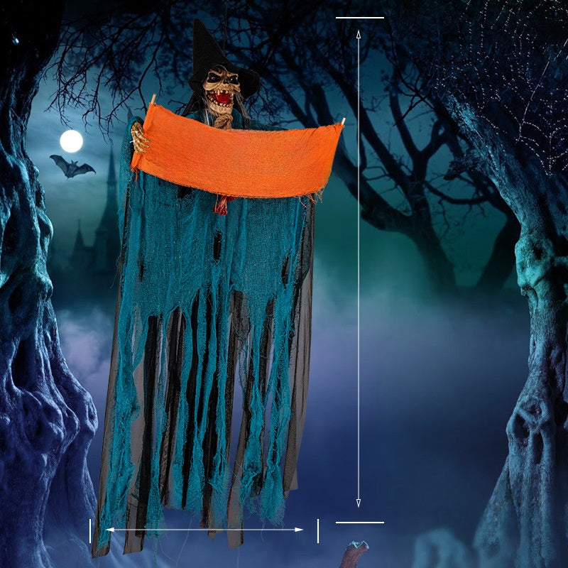 Electric Light Halloween Door Ghost