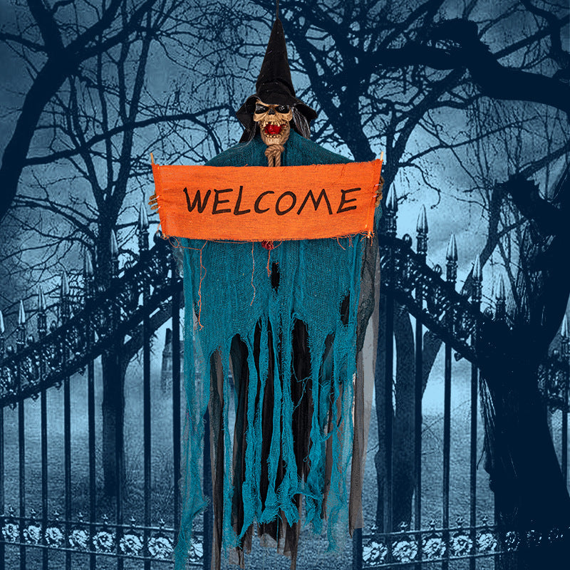 Electric Light Halloween Door Ghost