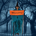 Electric Light Halloween Door Ghost