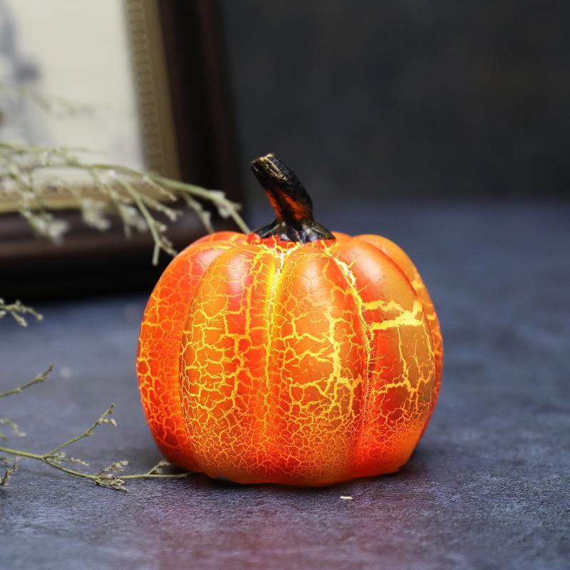 Glowing Resin Pumpkin Halloween Tabletop Decoration