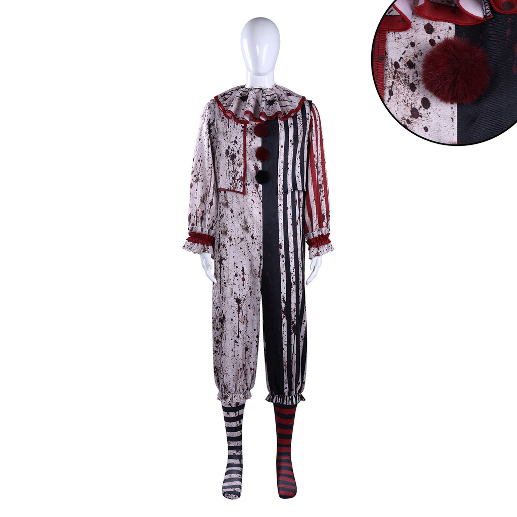 Dark Clown Cosplay Costume Halloween Outfit