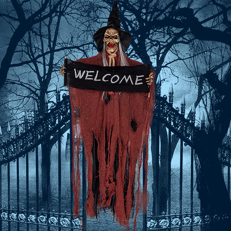 Electric Light Halloween Door Ghost