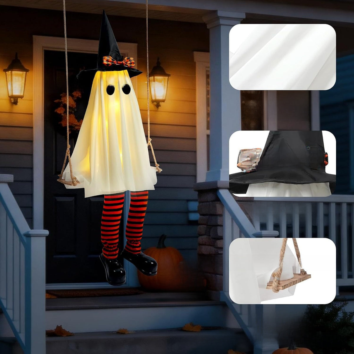 Halloween Ghost Swinging Pendant Decoration