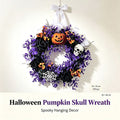 Halloween Skull Wreath Door Hanging Decoration