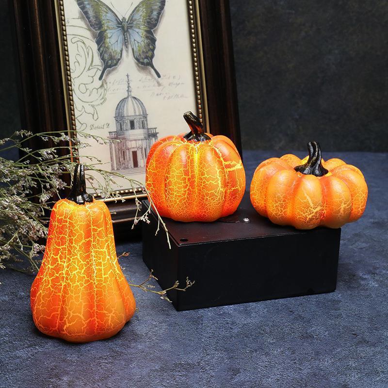 Glowing Resin Pumpkin Halloween Tabletop Decoration