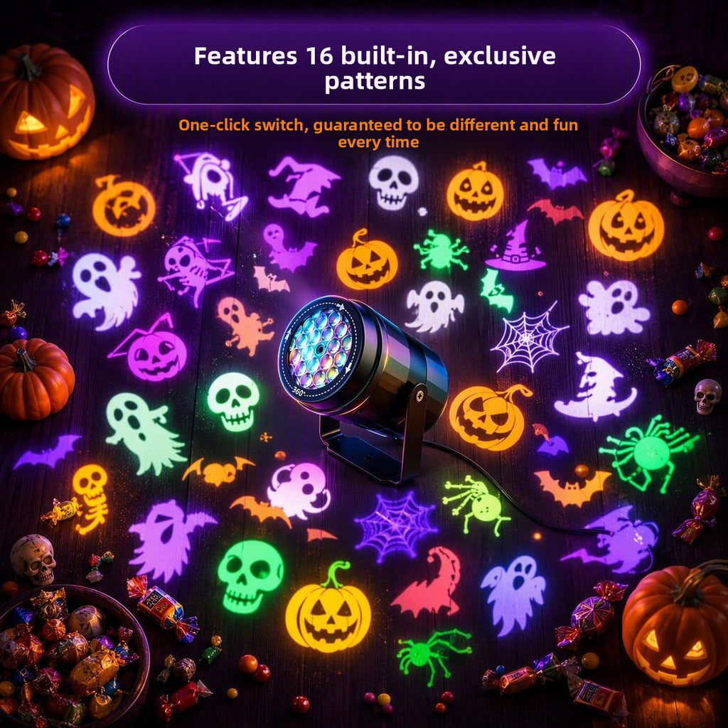 Halloween Christmas Projection Lamp
