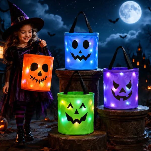 Halloween LED Glow Candy Basket