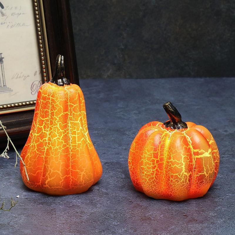 Glowing Resin Pumpkin Halloween Tabletop Decoration